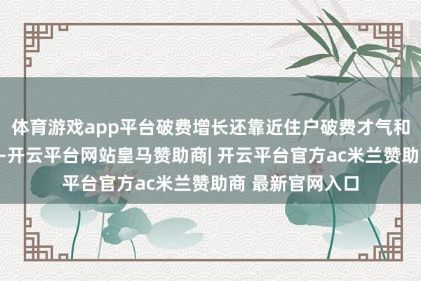 体育游戏app平台破费增长还靠近住户破费才气和意愿不及等制约-开云平台网站皇马赞助商| 开云平台官方ac米兰赞助商 最新官网入口