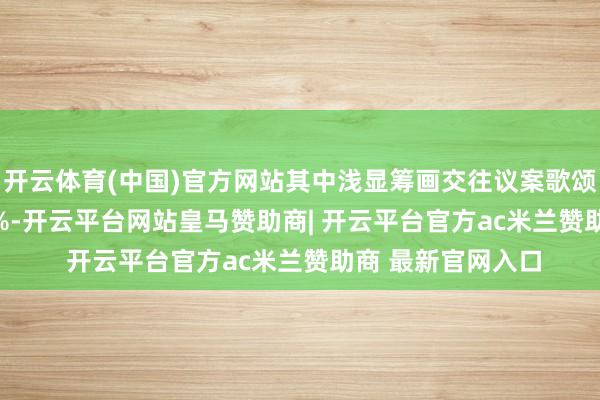 开云体育(中国)官方网站其中浅显筹画交往议案歌颂票占比93.6123%-开云平台网站皇马赞助商| 开云平台官方ac米兰赞助商 最新官网入口